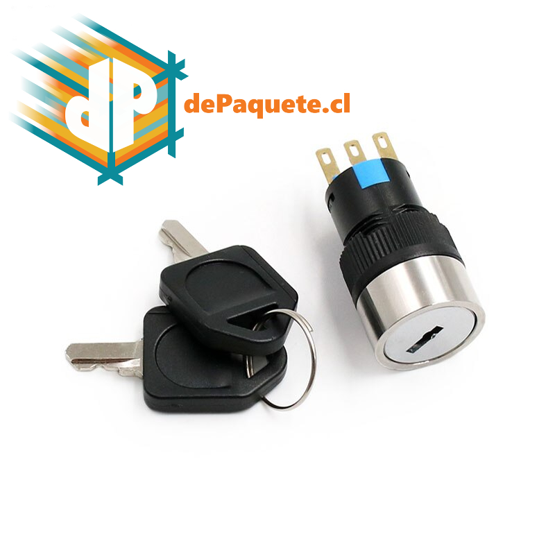 Cerradura 3 posiciones 16mm